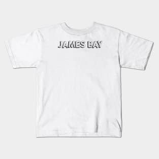 James Bay <//> Typography Design Kids T-Shirt